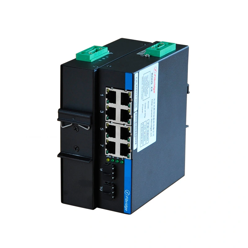 DIN-RAIL Unmanaged 1-Port 1000M Fx + 4-Port 1000M Tx PoE Industrial Switch