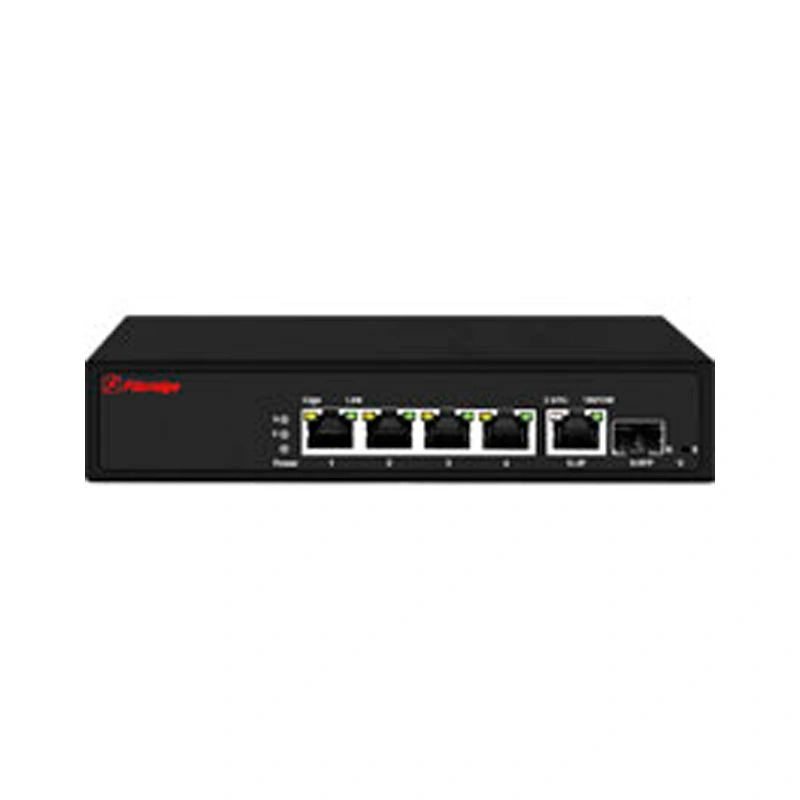 1-Port 1000M Fx + 4-Port 1000M Tx Unmanaged Switch