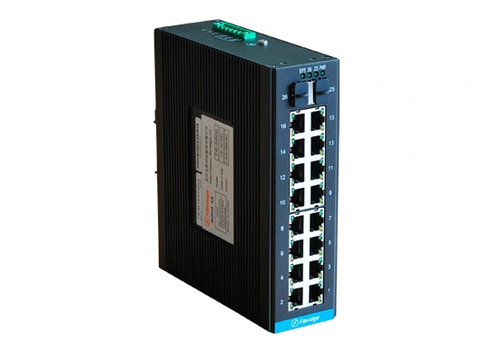 16 port din rail ethernet switch