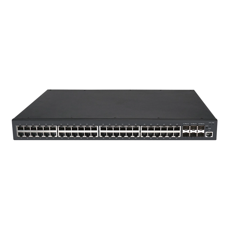 L3 Managed 6-Port 10G SFP + 48-Port 1G PoE Switch