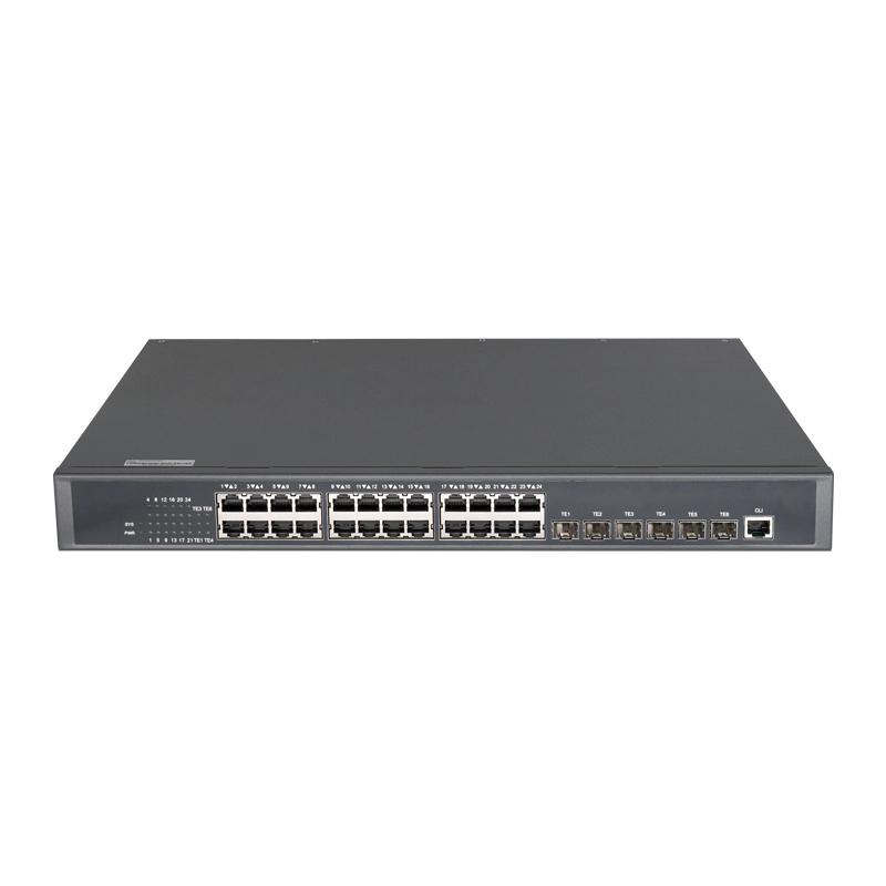 L3 Managed 6-Port 10G SFP + 24-Port 1G Electrical Switch