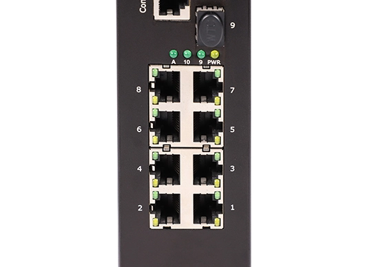 din rail poe switch